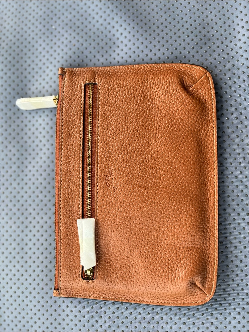 J. Crew Pebbled Leather Pouch